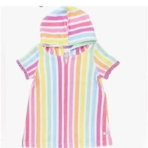 Ruffle Butts Rainbow Terrycloth Coverup 3T